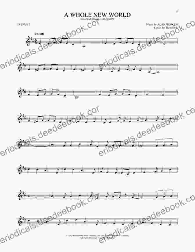 A Whole New World Sheet Music For Trumpet The Big Of Disney Songs For Trumpet (TROMPETTE)
