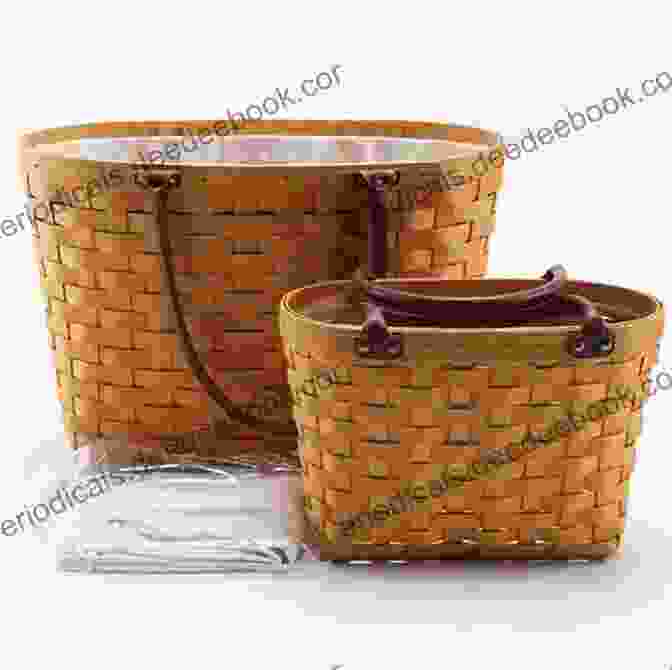 Basket With Wooden Handles And Leather Embellishments Best Basket Weaving Ideals: Tutorials For Weaving A Basket With Paper