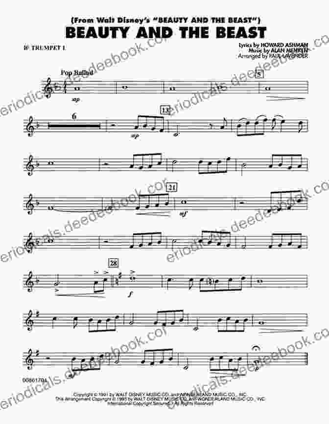Beauty And The Beast Sheet Music For Trumpet The Big Of Disney Songs For Trumpet (TROMPETTE)
