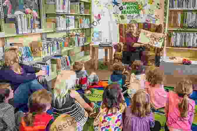Enthusiastic Librarian Captivates Children With A Captivating Storytime Session Premiere Events: Library Programs That Inspire Elementary School Patrons