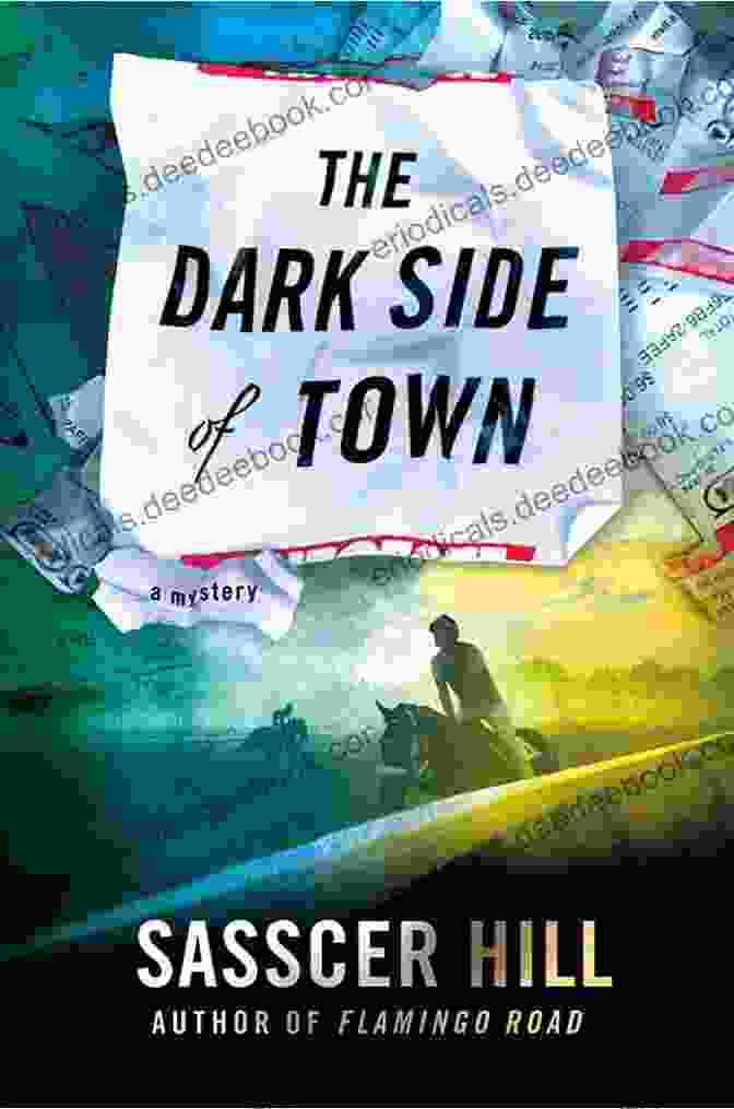Fia McKee Mystery Book Cover With A Mysterious Woman's Silhouette And A Labyrinthine Background The Dark Side Of Town: A Mystery (A Fia McKee Mystery 2)