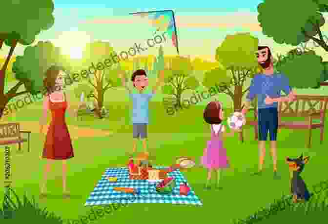 Harley Dog And His Family Enjoying A Picnic In The Park Harley Dog: A Harley Family Fiction One