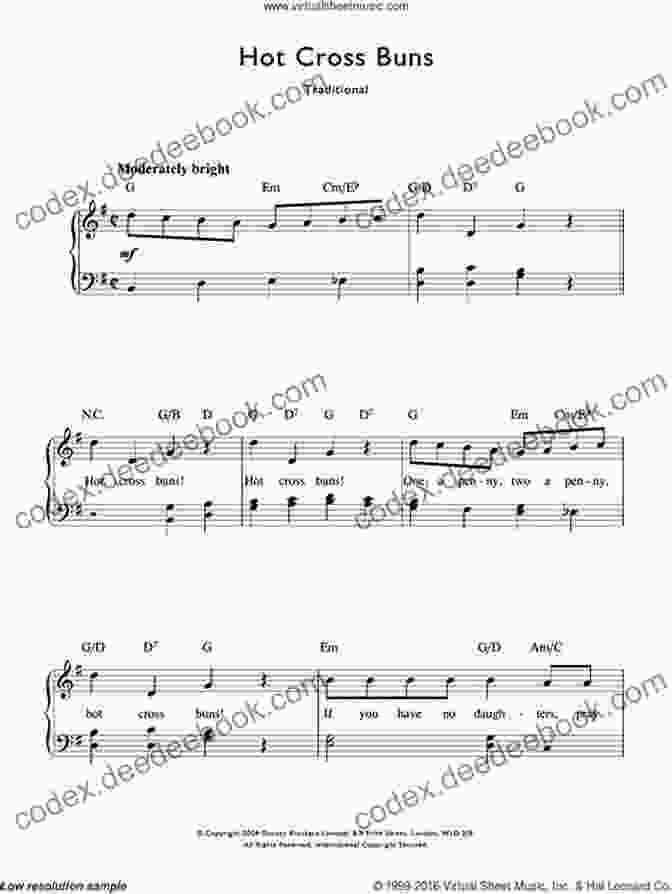 Hot Cross Buns Sheet Music More Simple Songs: The Easiest Easy Piano Songs
