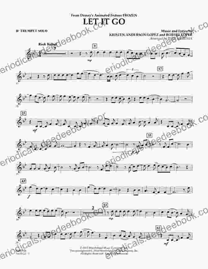 Let It Go Sheet Music For Trumpet The Big Of Disney Songs For Trumpet (TROMPETTE)