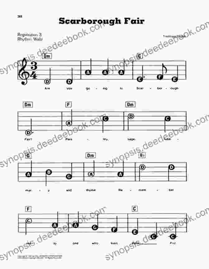 Scarborough Fair Sheet Music More Simple Songs: The Easiest Easy Piano Songs