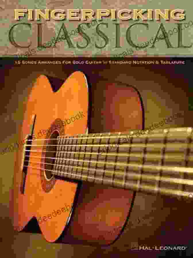 Sheet Music For Fingerpicking Classical Songbook: 15 Songs Arranged For Solo Guitar In Standard Notation Tab (GUITARE)