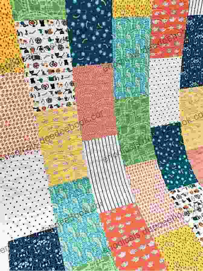Strip And Flip Quilt Made With Fat Quarters In A Variety Of Colors And Patterns Take 5 Fat Quarters: 15 Easy Quilt Patterns