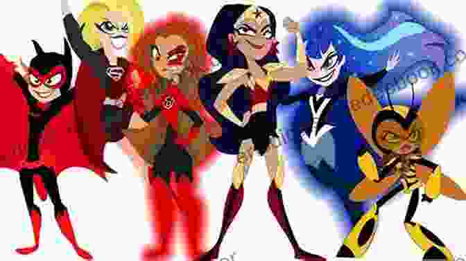 Super Hero Girls Fighting Against Villains Past Times At Super Hero High (DC Super Hero Girls)